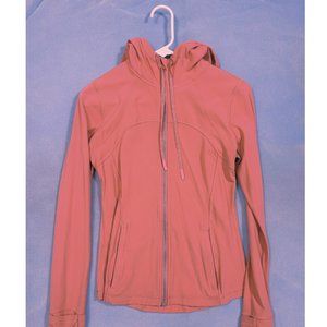 Lululemon Define Hooded Jacket Pink, Blush Coral Size 8 - Excellent Condition!